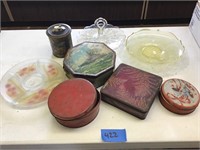 ASSORTED PLATTERS, TINS