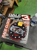 Dale Earnhardt #3 Wall Race Clock