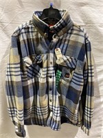 Real Tree Mens Button Up Flannel Jacket Xl (1