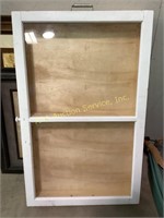Wooden Display Case Shop Made, has handles and
