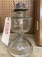 Glass Oil Lamp - no chimney 11"