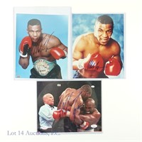 Mike Tyson Signed Boxing Photos (JSA COA) (3)