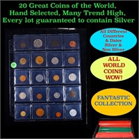 20 Great Coins of the World, hand selected, many t