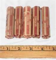 5 ROLLS WHEAT CENTS