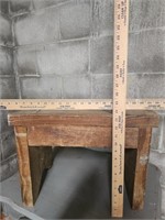 Wood stool & vintage chair