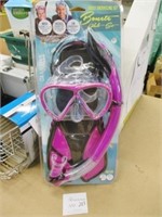 4 Pc Blulove Cressi Adult Snorkeling Set Size S/M