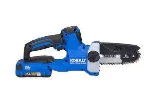 $200  Kobalt 24V 6-In Brushless 2 Ah Chainsaw w/ B