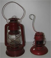 (2) Vintage lanterns including Bell System