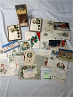 Vintage Christmas Cards/Postcards Ephemera