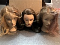 (6) Professional Hair Mannequins