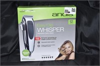 Andis Easy Clip Whisper Clippers for dogs.
