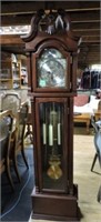 Steinway Grandfather Clock W/ Weights & Pendulum