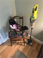 Cane Seat Chair Bag And Ryobi Vacuum Cleaner
