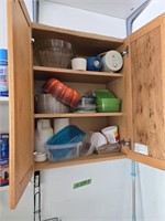Items In Wall Cabinet And Shelf Tupperware