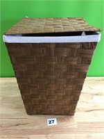 Wicker Laundry Basket with Cloth Insert