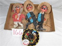 Vintage Mexican Marionette Dolls