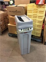 Grey Recycle Bin w/ Lid