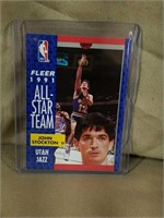 1991 Fleer All-Star Team John Stockton Card