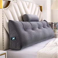 Gpround Wedge Headboard Pillows + Head Roll Pillo