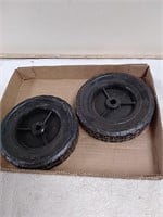 2 6 inch solid rubber Wheels