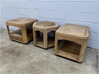 3 Modern End Tables