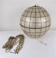 Capiz Shell Globe Light