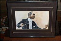 Ginda Simpson 1990 Framed Watercolor Titled 'The