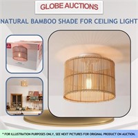 NATURAL BAMBOO SHADE FOR CEILING LIGHT