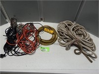 Rope (buyer confirm length); 3 trouble lights; ext