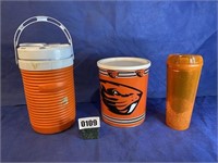 OSU Canister, 1/2 Gallon Jug, Double Wall Glass