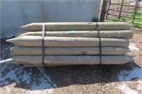 (25) Bundle of New 7" x 8' Pointed Posts