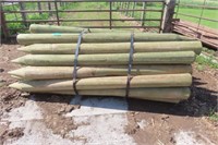 (25) Bundle of New 6" x 8' Pointed Posts