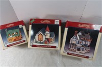 3 Collectible Dickensville Villages