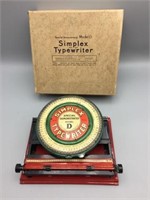 Box simplex typewriter tin