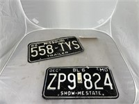 2 MO License Plates