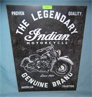 Indian motorcycles retro style advertising sign