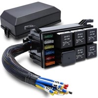 $28 12V Automotive Fuse And Relay Box, Pre-Wired