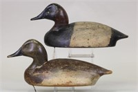 Jim Kelson Pair of Hen and Drake Canvasback Duck