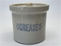Vintage Grease Crock 6in W x 5.5in T