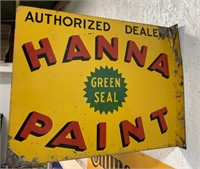 Hanna Paint Authorized Dealer flange sign