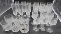 Fluted Champagne Glasses, Cristal D Arques Durand