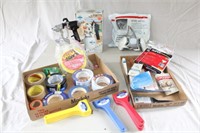 Paint Sprayer, Brushes, Tape, Scrappers & Mask