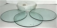 Round Pieces of Display Glass lot of 3