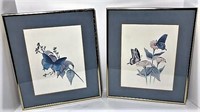 Floral Prints with Butterflies Lot of 2