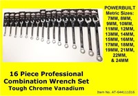 NEW POWERBUILT 16PC PROFESSIONAL COMBINATION