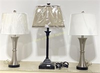 Group of 3 Nice Table Lamps
