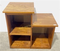 Handmade Solid Walnut Two-Tier Table/Shelf