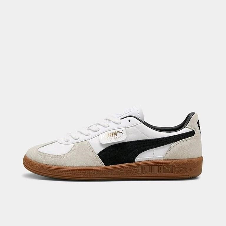 MEN'S PUMA PALERMO LEATHER LOW CASUAL SHOES, White