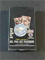 1991 Pro Set Platinum Series 1 Football Wax Box