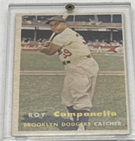 (J) 1957 Topps Roy Campanella #210 Brooklyn
